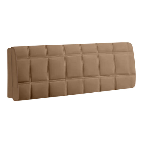 Headboards & Footboards Headboard Cover Square Coffee Super Soft Smooth Quilted Velvet Bed Back Protector 100X70cm