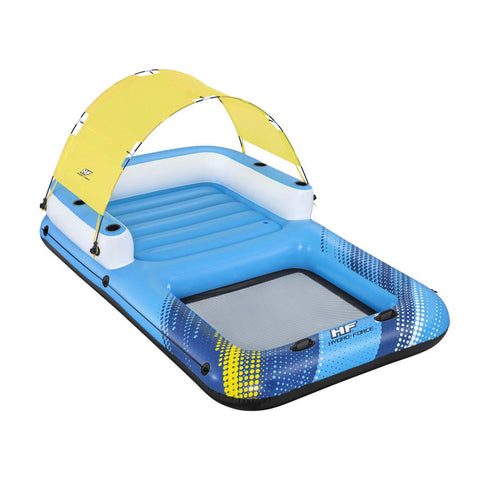 Floats & Rafts Bestway Inflatable Floating Island Lounger Sunshade Pool Bed 3.05Mx1.86M