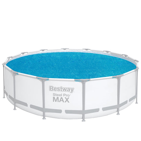 Pool Covers Bestway Pool Cover Solar Fits 4.17M Round Above Ground Swimming Blanket