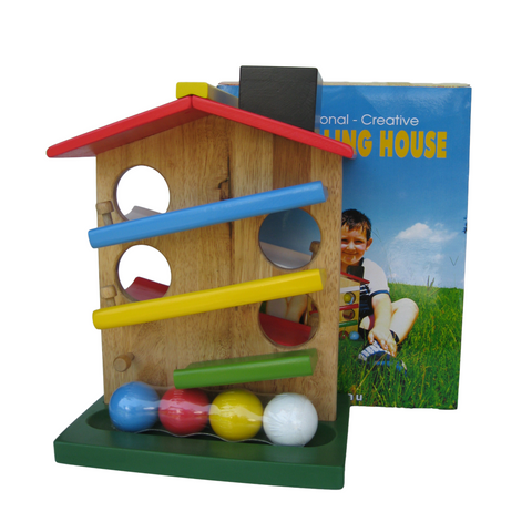 Wooden Toys Ball Rolling House