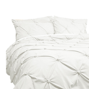 Quilt Covers Bloomington Puffy Quilt Cover Set White Double