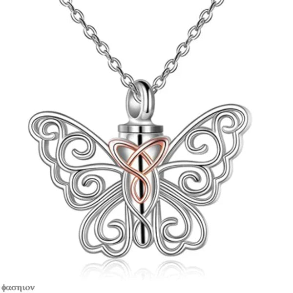 Necklaces & Pendants Butterfly Urn Necklace For Ashes Pendant Pets Cremation Keepsake Jewelry