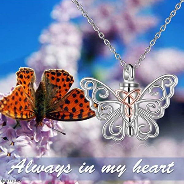 Necklaces & Pendants Butterfly Urn Necklace For Ashes Pendant Pets Cremation Keepsake Jewelry