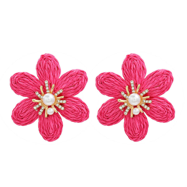 Earrings Women Ladies Party Accessories Flower Stud Fashion Jewellery