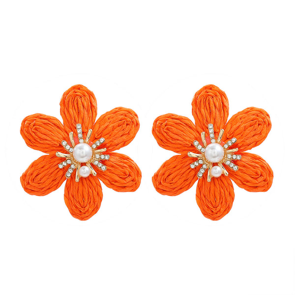 Earrings Women Ladies Party Accessories Flower Stud Fashion Jewellery