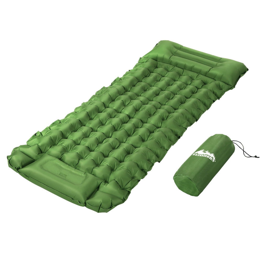 Inflatable Mattresses & Airbeds Weisshorn Self Inflating Mattress Camping Sleeping Air Bed Pad Single Pillow