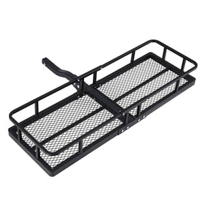 Roof Racks Giantz Universal Car Roof Rack Foldable Hitch Basket Cargo Carrier 152Cm Black