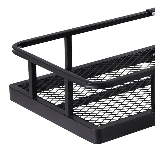 Roof Racks Giantz Universal Car Roof Rack Foldable Hitch Basket Cargo Carrier 152Cm Black