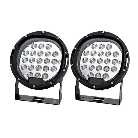 LED Car Lights Giantz Pair Led Driving Lights 7 Inch Flood Spot Car Truck Suv 12V 24V