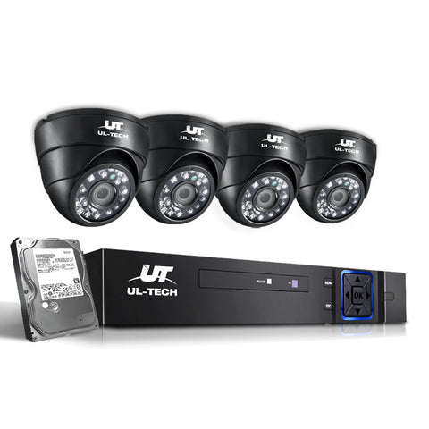 Security Cameras Ul Tech Ul Tech Cctv Security System 8Ch Dvr 4 Cameras 2Tb Hard Drive