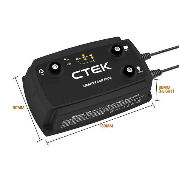 Jump Starters Ctek Smartpass 120S Power Management System 120A With Battery Starter Function For And Service Batteries Alternator Compatible