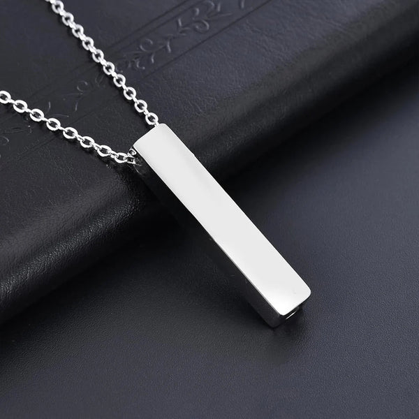 Necklaces & Pendants Cremation Jewelry Urn Necklace For Ashes Bar Butterfly Pendant Stainless Steel Locket