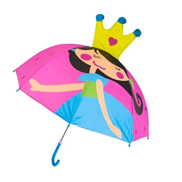 Umbrellas Cute Cartoon Children Umbrella Long Handled 3D Ear Modeling For Boys And Girls