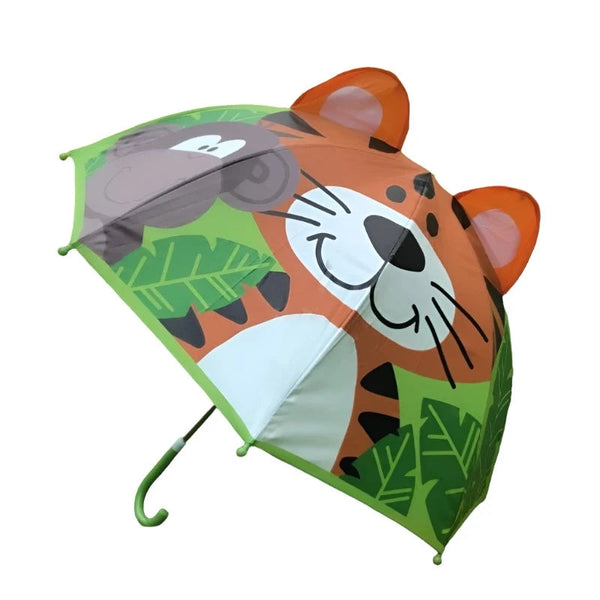 Umbrellas Cute Cartoon Children Umbrella Long Handled 3D Ear Modeling For Boys And Girls