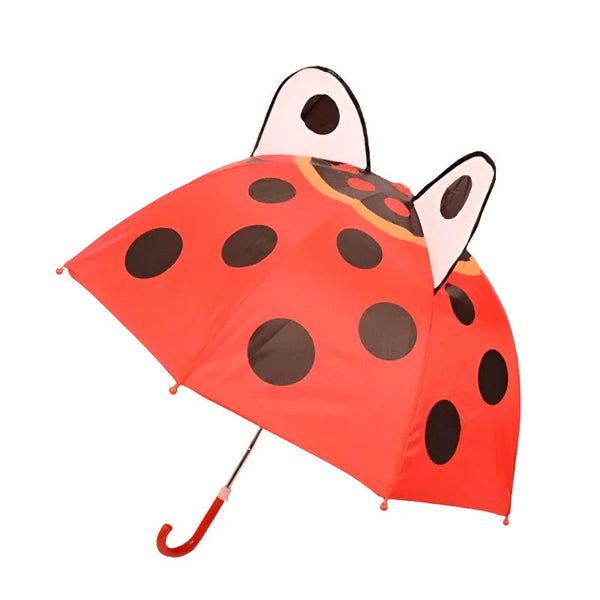 Umbrellas Cute Cartoon Children Umbrella Long Handled 3D Ear Modeling For Boys And Girls