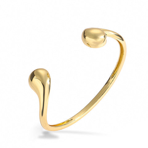 Bracelets Gold Silver Smooth Water Drop Bracelet From Europe Fashion Designer Brand For Women