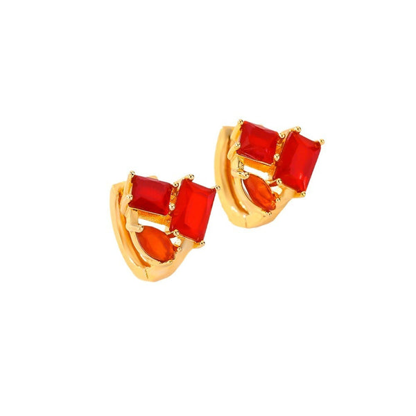 Earrings Various Colours Of Zircon For Women Fashion Commuting Jewelry