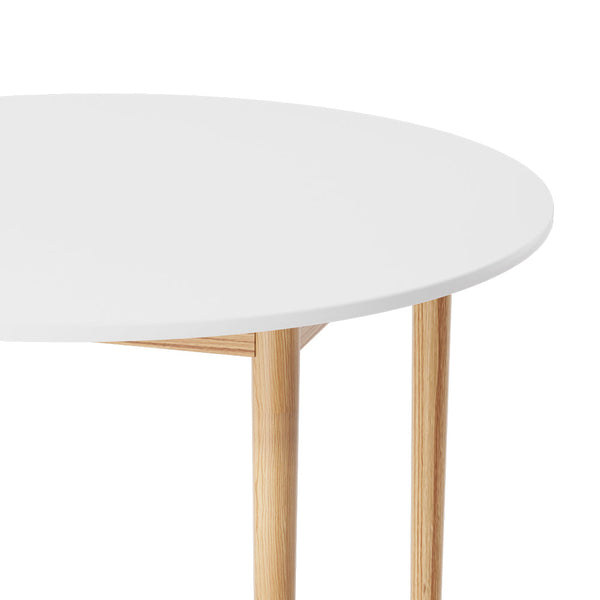 Dining Tables Artiss Dining Table Round White 108Cm Diameter Demi