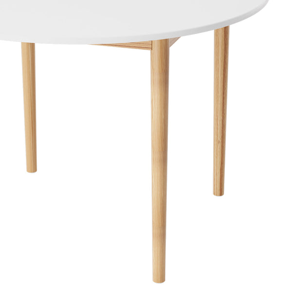 Dining Tables Artiss Dining Table Round White 108Cm Diameter Demi