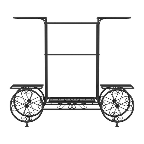 Plant Stands Artiss Plant Stand 6 Tier Iron 4 Wheeler