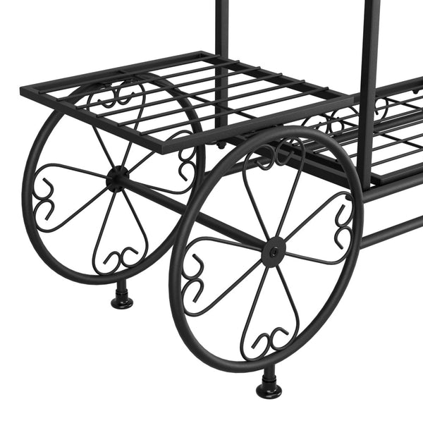 Plant Stands Artiss Plant Stand 6 Tier Iron 4 Wheeler