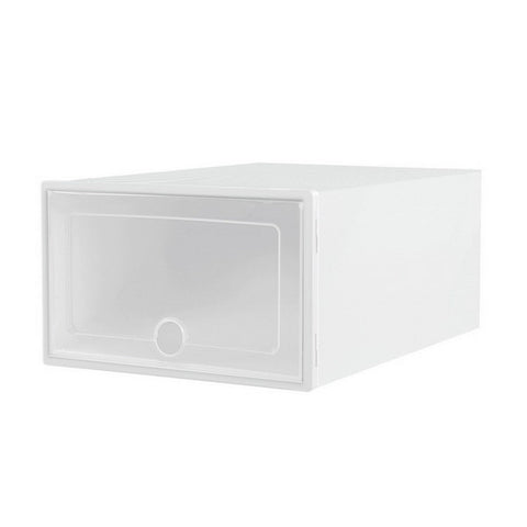 Shoe Cabinets Artiss Shoe Box Set Of 12 Storage Case Stackable Plastic Cabinet Cube White