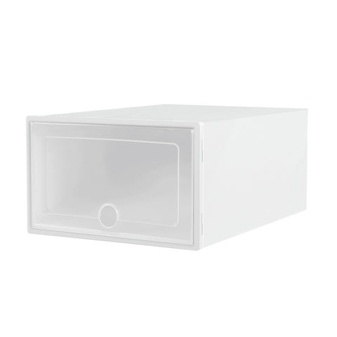 Shoe Cabinets Artiss Shoe Box Set Of 24 Storage Case Stackable Plastic Cabinet Cube White