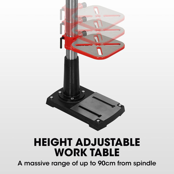 Drill Presses Baumr Ag 600W 12' Pedestal Floor Drill Press 16 Speeds 16Mm Chuck (Dp19)