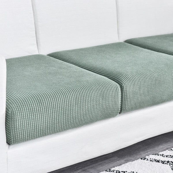 Slipcovers Sofa Cover Cypress Green Polyester Thick Stretchable Cushion For Living Room