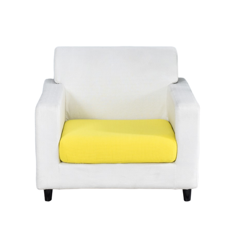 Slipcovers Sofa Cover Yellow Polyester Thick Stretchable Cushion For Living Room