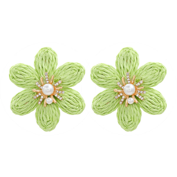 Earrings Women Ladies Party Accessories Flower Stud Fashion Jewellery