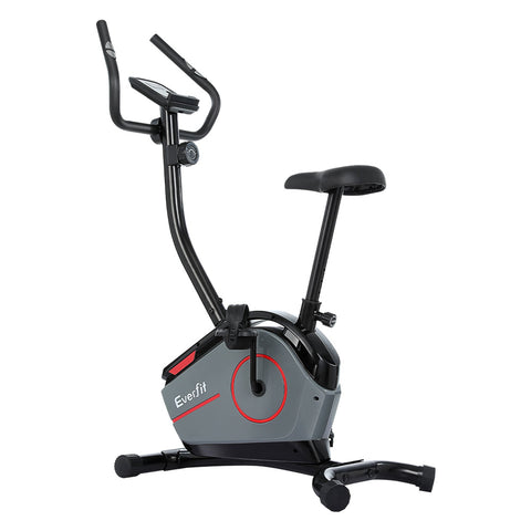 Exercise Bikes Everfit Magnetic Exercise Bike 8 Levels Upright Fitness Home Gym Cardio