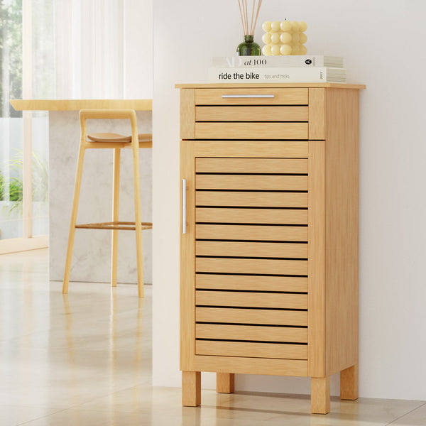 Bathroom Cabinets Artiss Bathroom Cabinet Storage 90Cm Wooden Jill