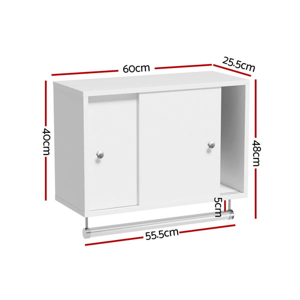 Bathroom Cabinets Artiss Bathroom Storage Cabinet Wall Mounted Cupboard Vanity Medicine Organiser