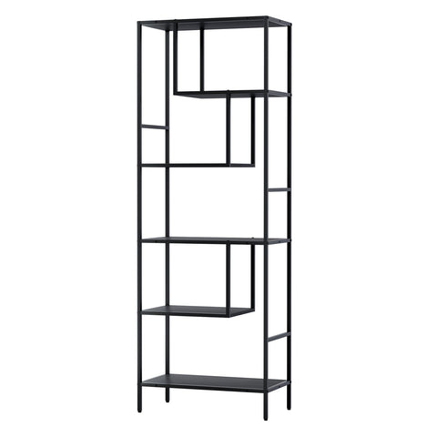 Bookshelves Artiss Bookshelf 5 Tiers Rhys Black