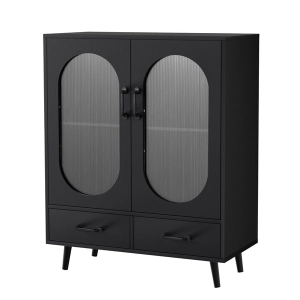 Sideboards & Buffets Artiss Buffet Sideboard Double Doors Black