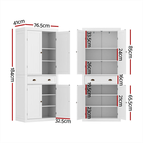 Sideboards & Buffets Artiss Buffet Sideboard Cupboard Cabinet White