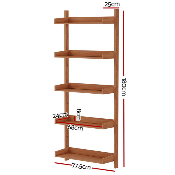 Bookshelves Artiss Bookshelf Floating Shelf Capiz Oak