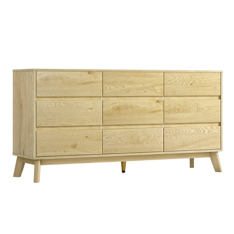 Bathroom Cabinets Artiss 9 Chest Of Drawers Tallboy Cabinet Xavi Pine