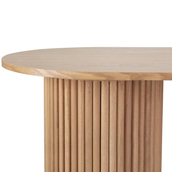 Coffee Tables Artiss Coffee Table Oval 100Cm Pine Samuel