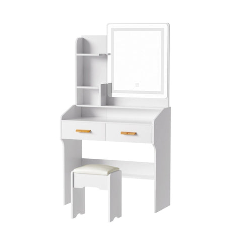 Dressing Tables Artiss Dressing Table Set Stool Led White Doria