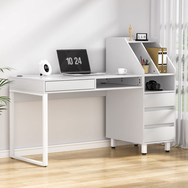 Home Office Desks Artiss Computer Desk Office Study Desks Table Drawer Bookshelf