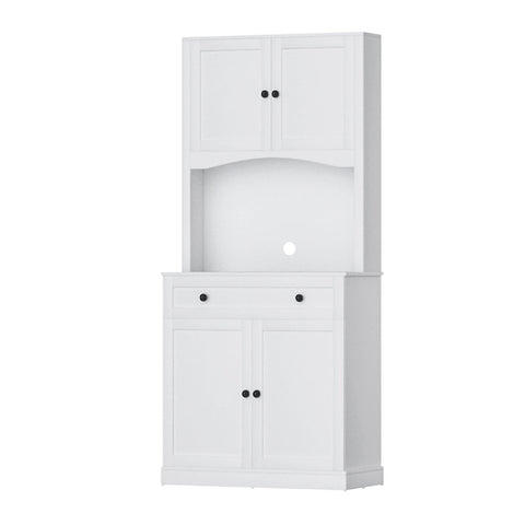 Sideboards & Buffets Artiss Buffet Sideboard Cabinet Cupboard Pantry Storage Shelves Hutch White