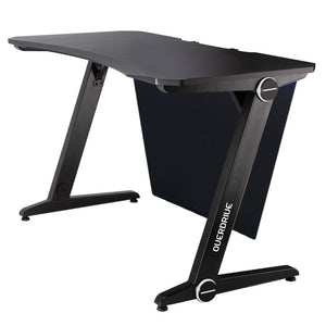 Home Office Desks Overdrive Gaming Pc Desk Carbon Fiber Style Black