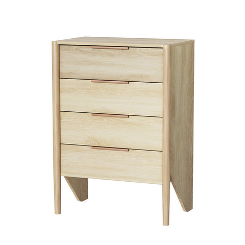 Dressers & Chests of Drawers Artiss 4 Chest Of Drawers Tallboy Inez Pine