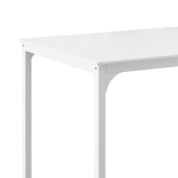 Bar Tables Artiss Bar Table Dining Desk High Kitchen Shelf Metal Legs Cafe Pub White