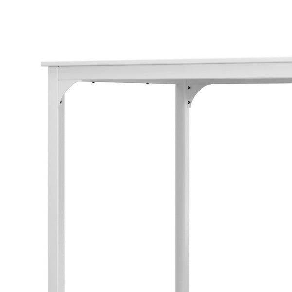 Bar Tables Artiss Bar Table Dining Desk High Kitchen Shelf Metal Legs Cafe Pub White