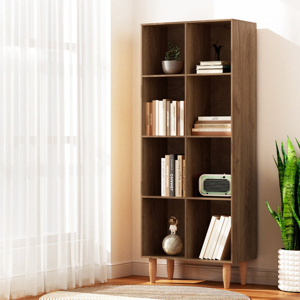 Bookshelves Artiss Bookshelf Bookcase 4 Tiers Leor Walnut