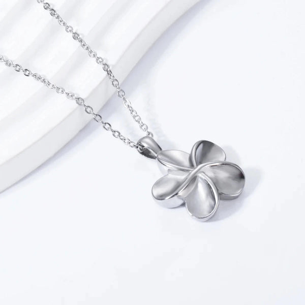 Necklaces & Pendants Flower Shape Cremation Stainless Steel Jewelry Ashes Locket Pendant Necklace