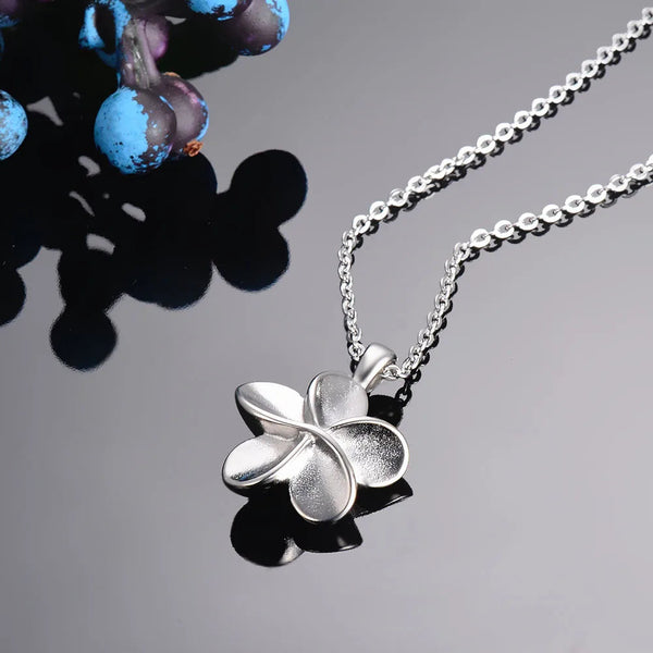 Necklaces & Pendants Flower Shape Cremation Stainless Steel Jewelry Ashes Locket Pendant Necklace